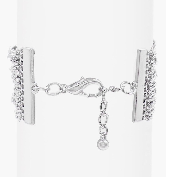 SAVVY CIE JEWELS SILVER MULTI CHAIN BRACELET - NWT! - Picture 2 of 6